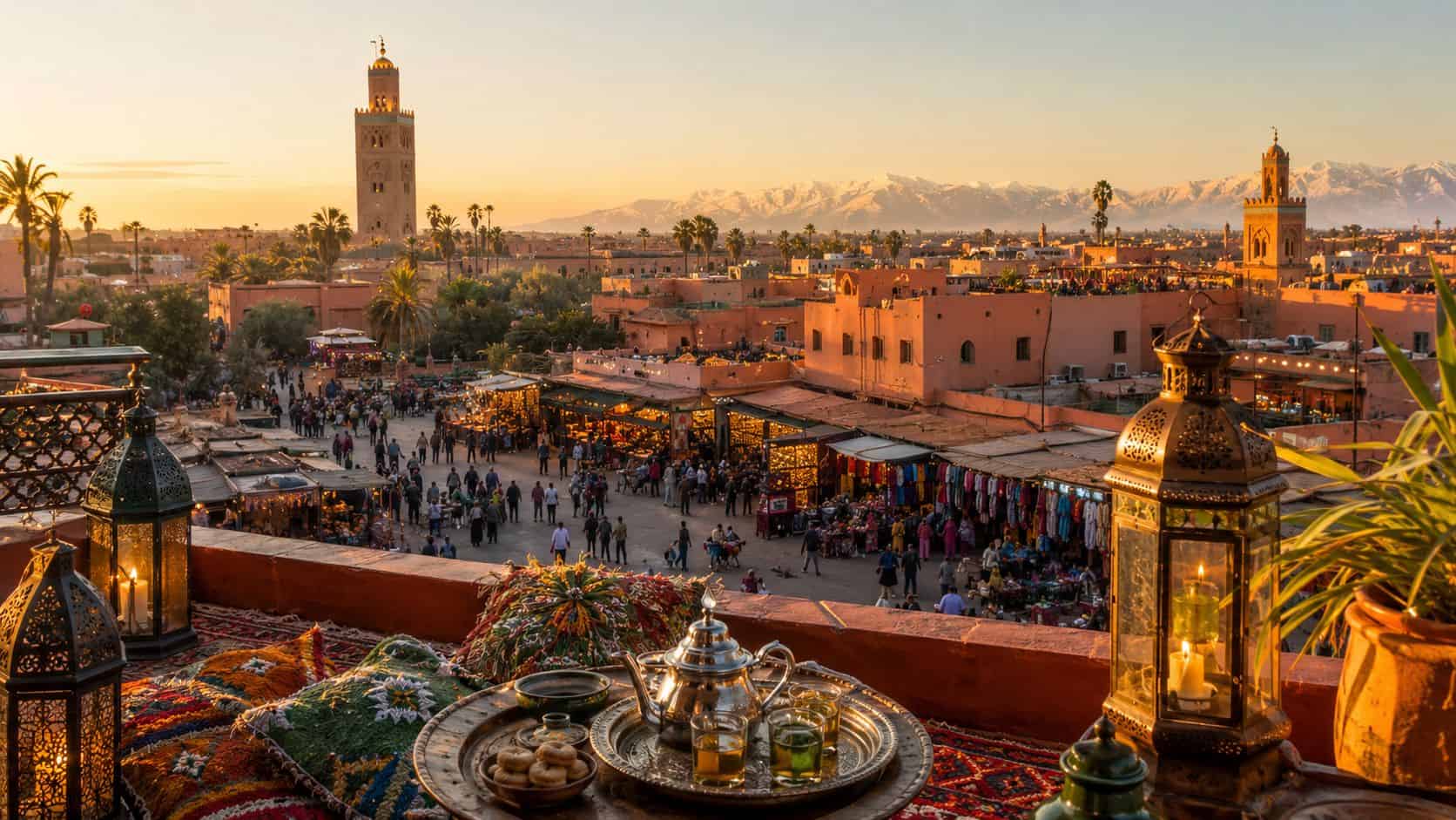 un vol de lyon marrakech